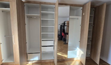 przestronna szafa na wymiar